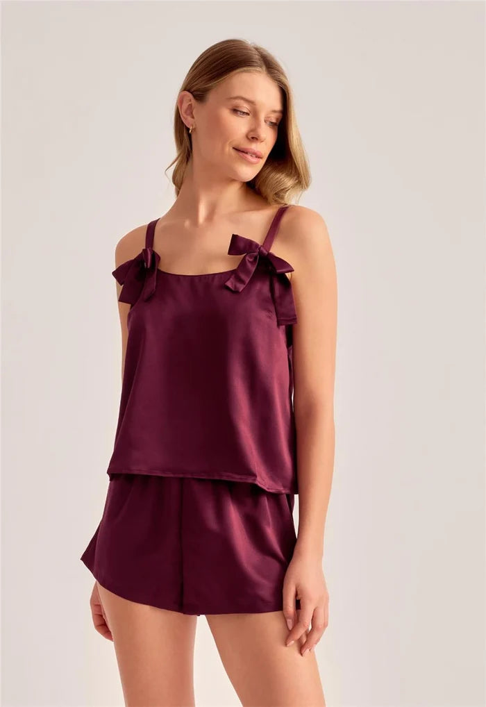 Halo Cami Tap In Dark Cherry - Rya
