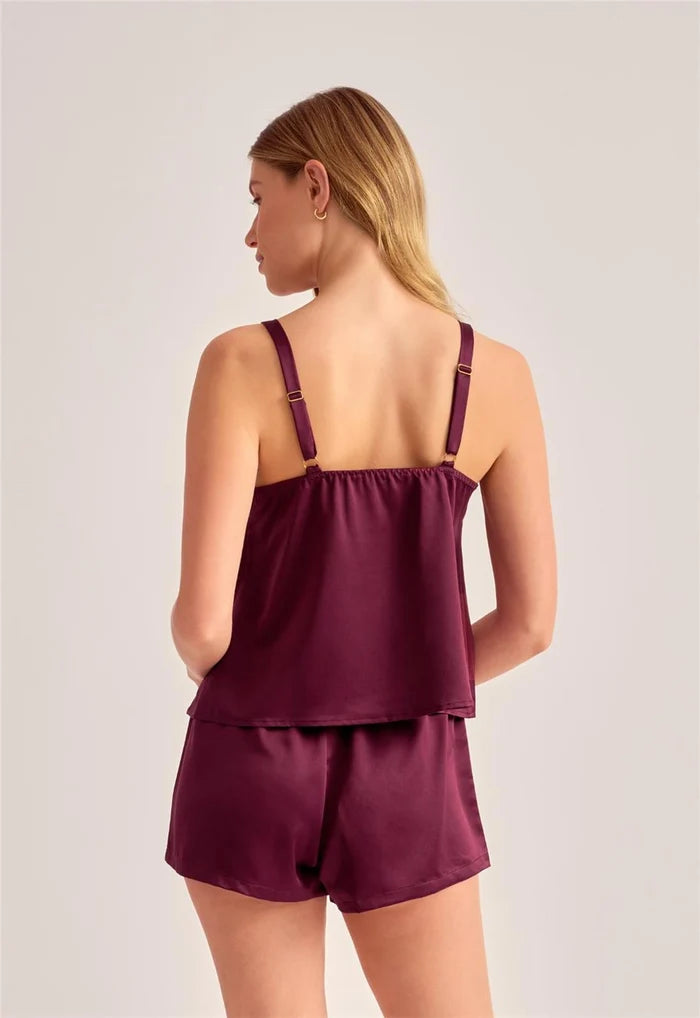 Halo Cami Tap In Dark Cherry - Rya