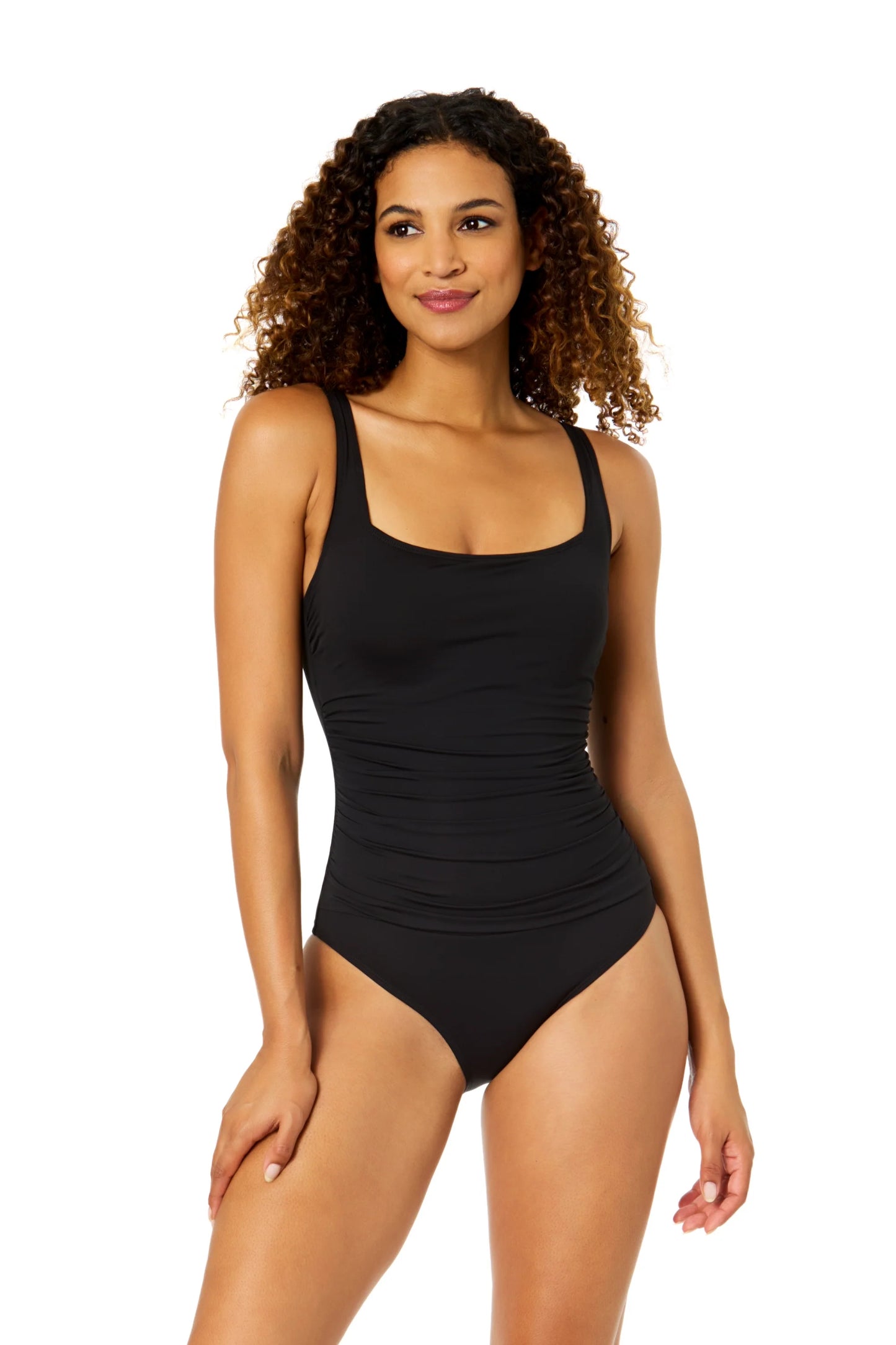 Hidden UW Classic Square Neck Swimsuit - Anne Cole
