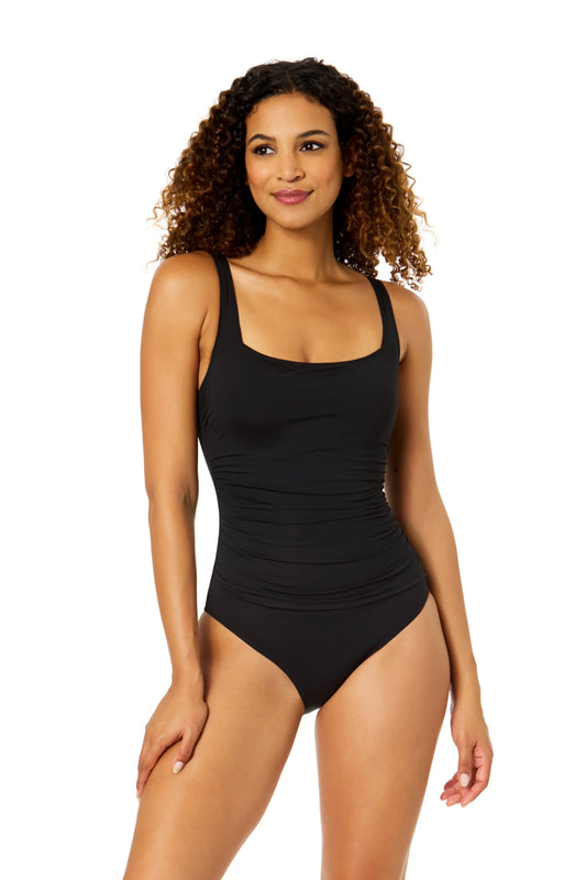 Hidden UW Classic Square Neck Swimsuit - Anne Cole