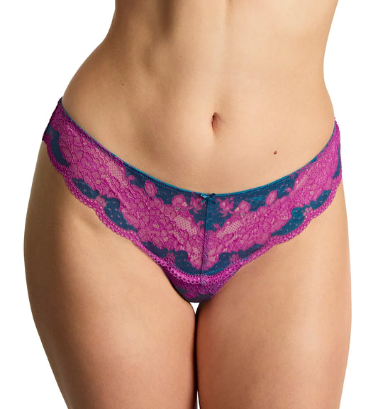 Clara Thong in Teal/Magenta - Panache