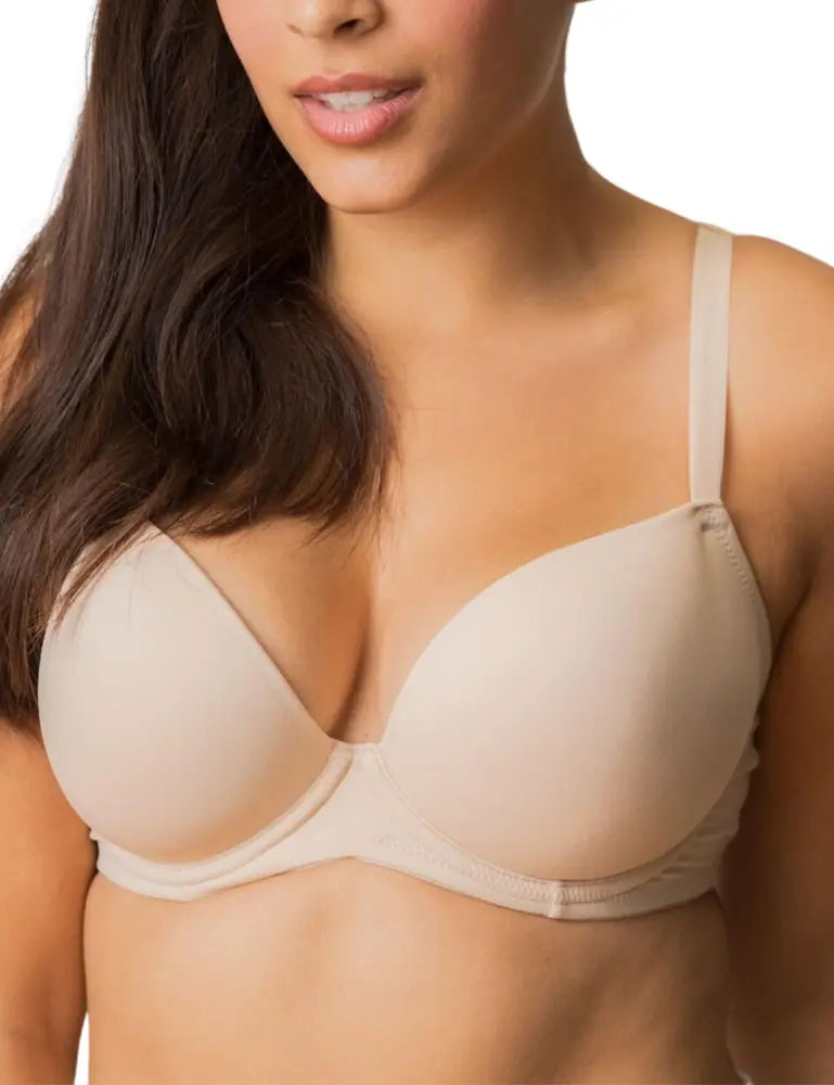 Definitions Plunge T-Shirt Bra In Natural - Pour Moi