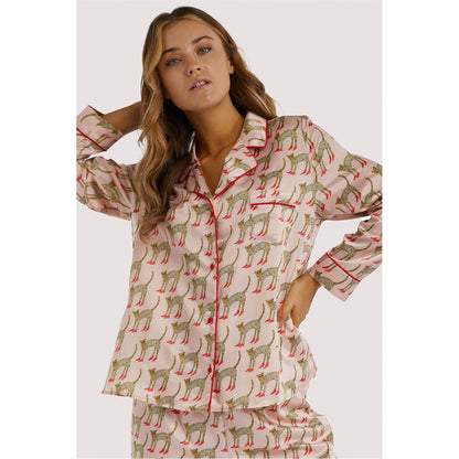 Bouffants Recycled Satin Long Sleeve Top - Playful Promises