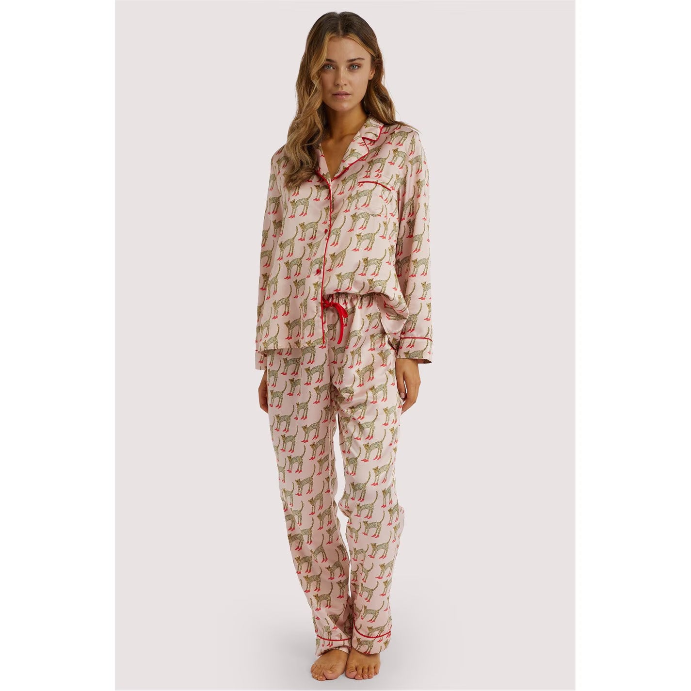 Bouffants Recycled Satin Long Sleeve Top - Playful Promises