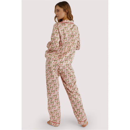 Bouffants Recycled Satin Long Sleeve Top - Playful Promises