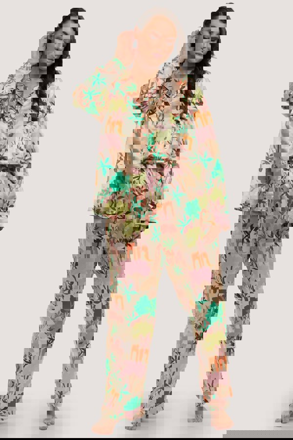 Alja Horvat Recycled Satin Long Sleeve Top - Playful Promises