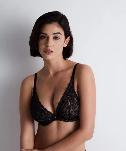 Rosessence Triangle Armatures Bra In Black - Aubade