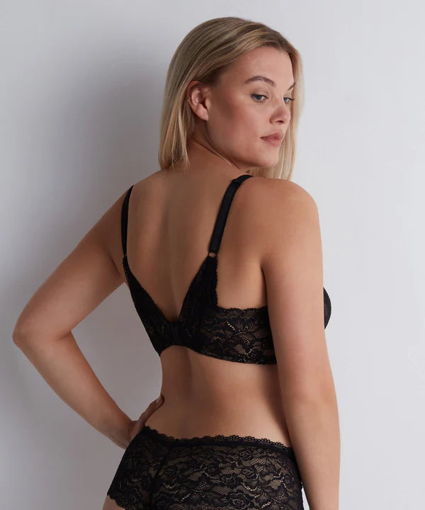 Rosessence Scarf Push Up Bra In Black - Aubade