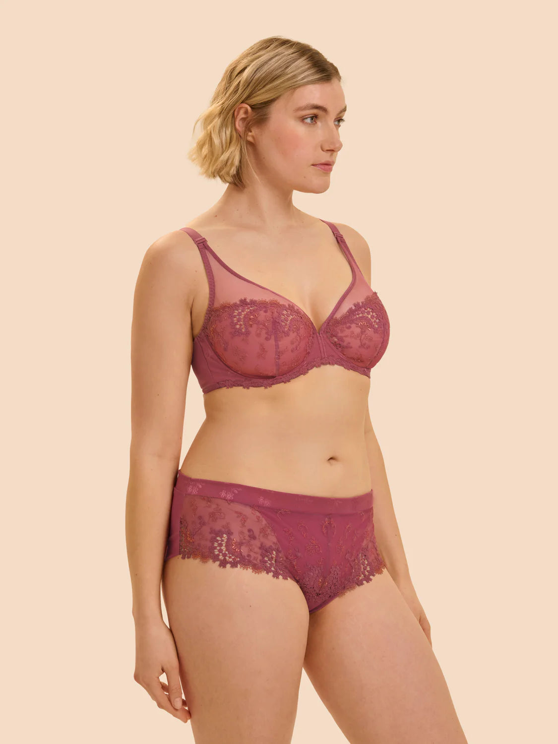 Wish Full Cup Plunge In Santal Pink - Simone Perele