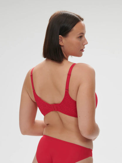 Comete Wireless Bra In Ruby Pink - Simone Perele