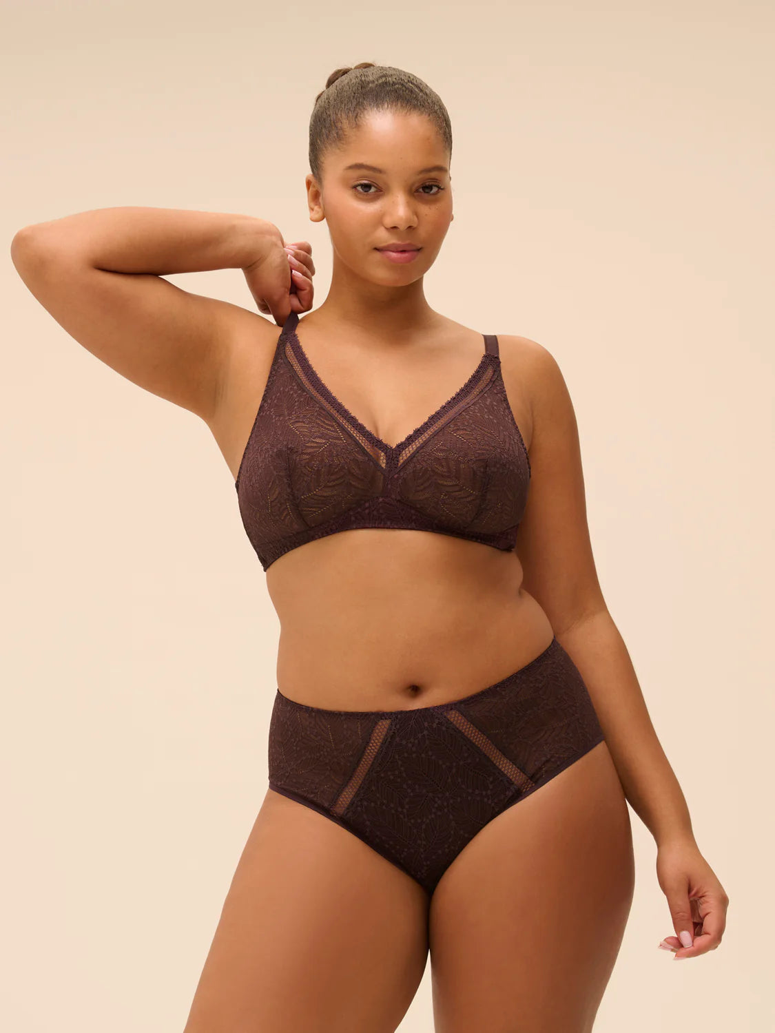 Comete Deep Brief In Dark Brown - Simone Perele