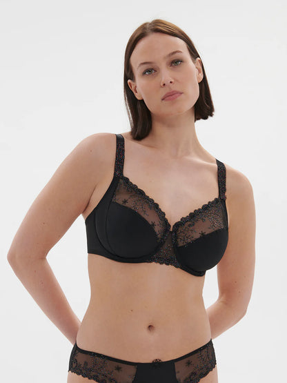 Delice Full Cup Support Bra In Noir Gem - Simone Perele