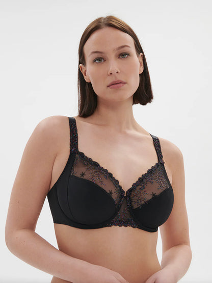 Delice Full Cup Support Bra In Noir Gem - Simone Perele