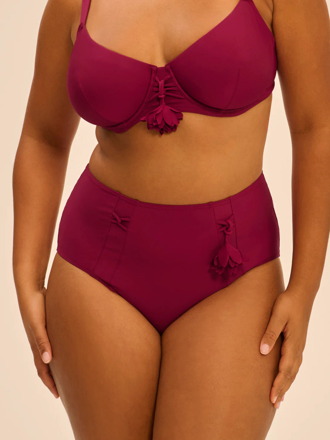 Miracle Retro Bikini Brief In Cranberry - Simone Perele
