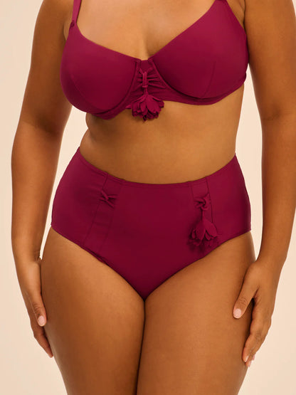 Miracle Retro Bikini Brief In Cranberry - Simone Perele