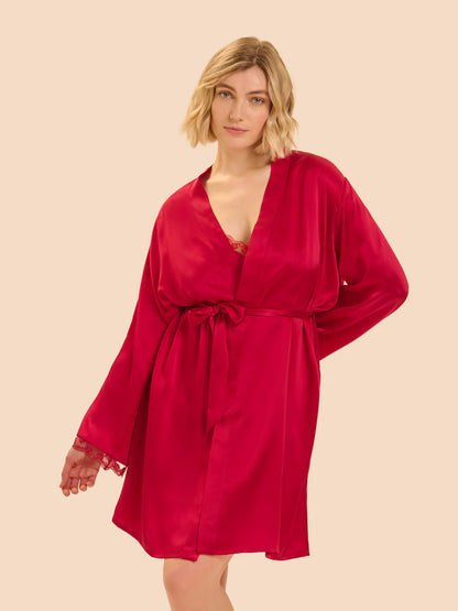 Love Me Kimono in Opera Red - Simone Perele