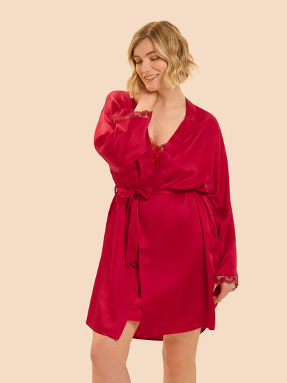 Love Me Kimono in Opera Red - Simone Perele