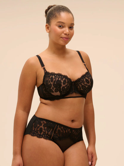 Precieuse Half Cup Bra In Black - Simone Perele