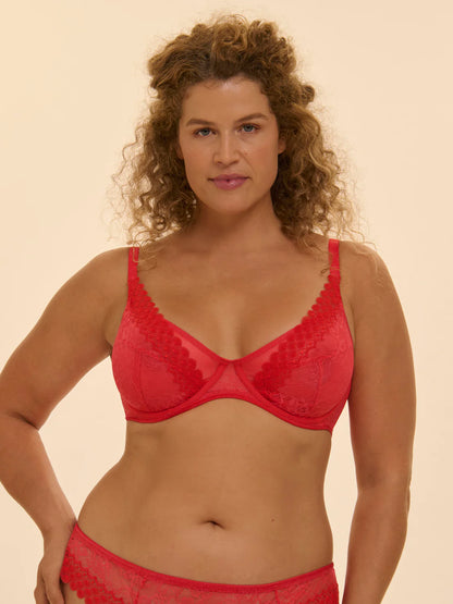 Radieuse UW Scarf Bra in Flamingo - Simone Perele