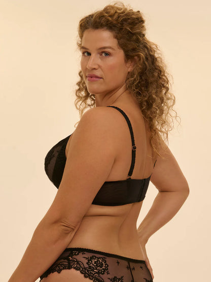 Idole Half Padded Plunge Bra in Black - Simone Perele