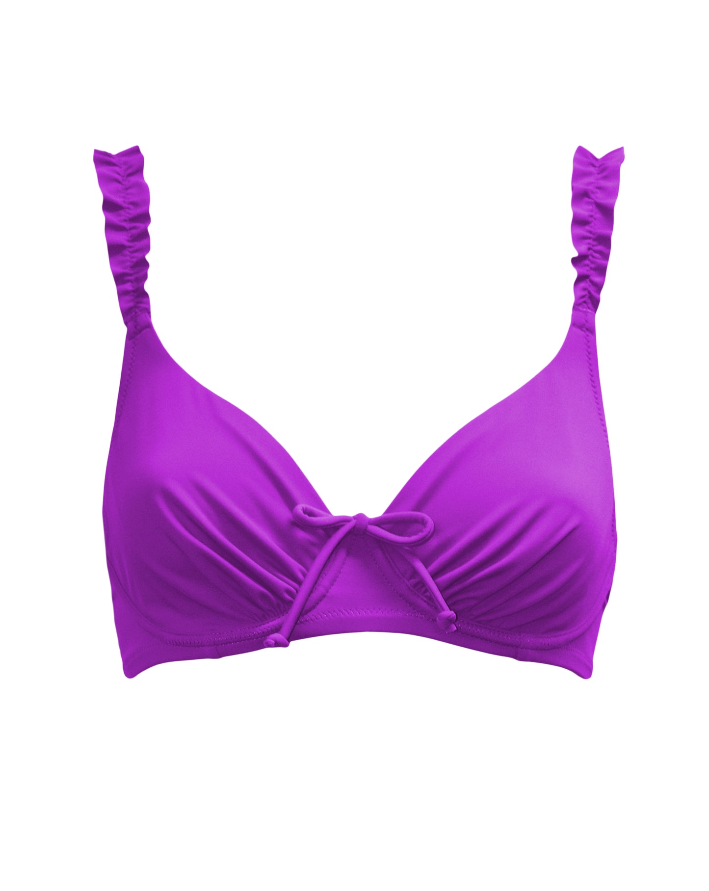 Ocean Breeze Underwired Non Padded Top In Ultraviolet - Pour Moi