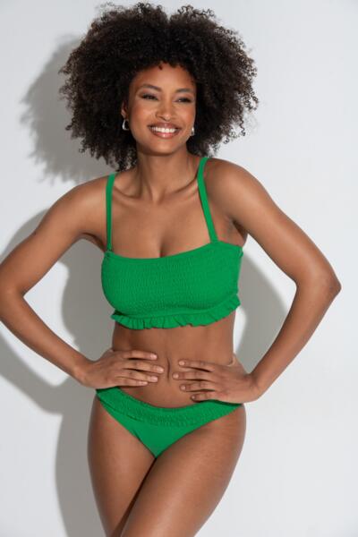 Free Spirit Strapless Underwired Top In Green - Pour Moi