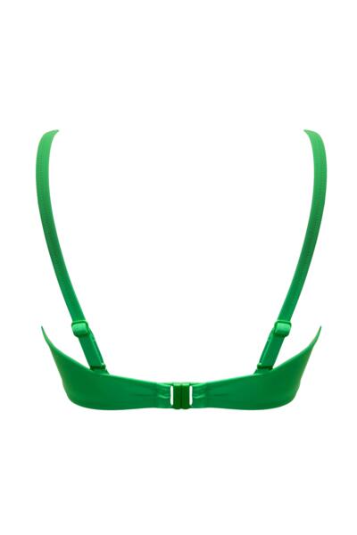 Free Spirit Strapless Underwired Top In Green - Pour Moi