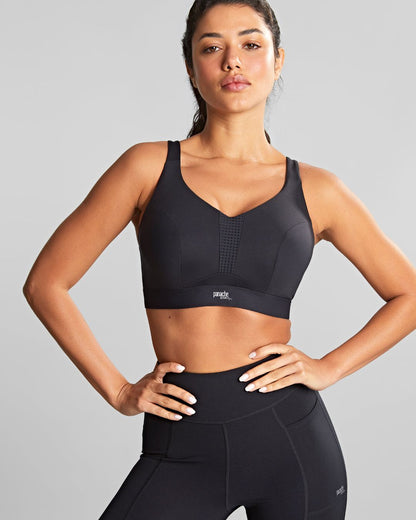 Soutien-gorge de sport non rembourré noir - Panache