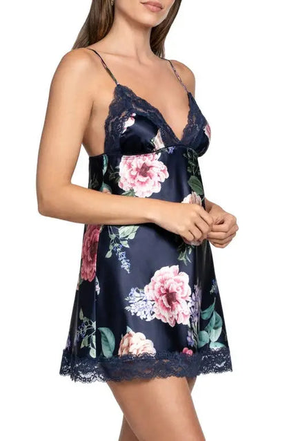 Sicily Chemise In Navy - In Bloom