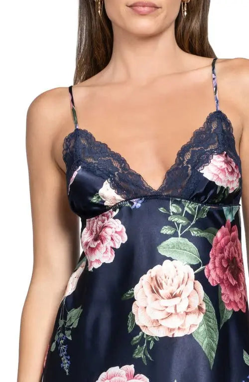 Sicily Chemise In Navy - In Bloom
