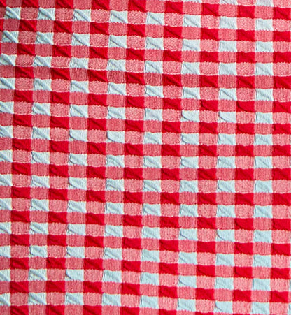 Gingham Olivia Full Cup Bikini Top In Red Gingham - Panache