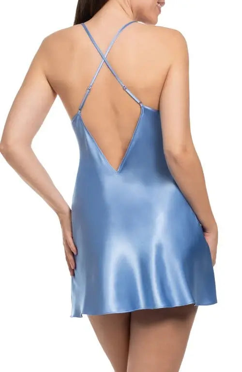 Raelynn Chemise In Cornflower Blue - In Bloom