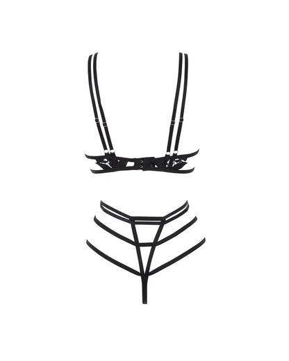 Ophelia Open Bodysuit Black - Bluebella