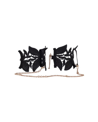 Ophelia Cuffs In Black - Bluebella