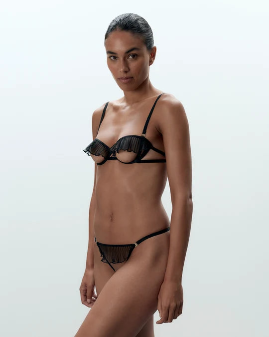 Matisse Sheer Open Brief In Black - Bluebella