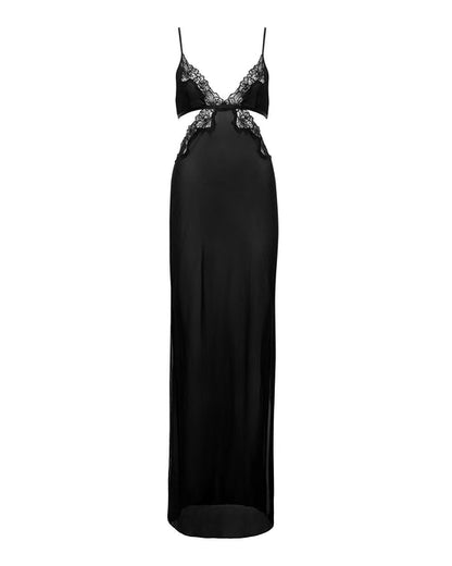 Julianne Long Chemise In Black - Bluebella