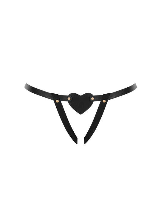 Salome Open Heart Brief  In Black - Bluebella
