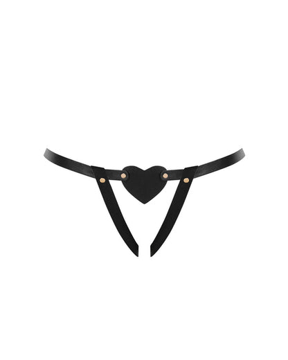 Salome Open Heart Brief  In Black - Bluebella