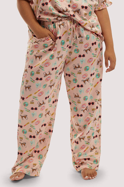 Bodil Jane Recycled Satin Trousers - Playful Promises