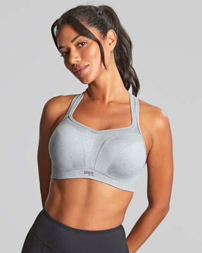 Wired Sports Bra In Grey Marl - Panache