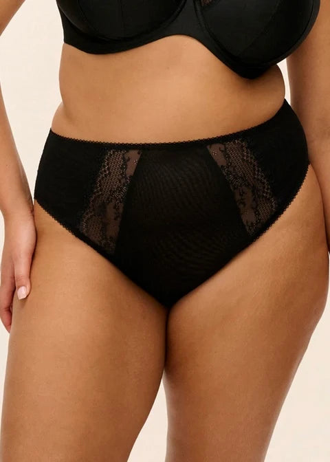 Lucie High Leg Brief In Jet - Elomi
