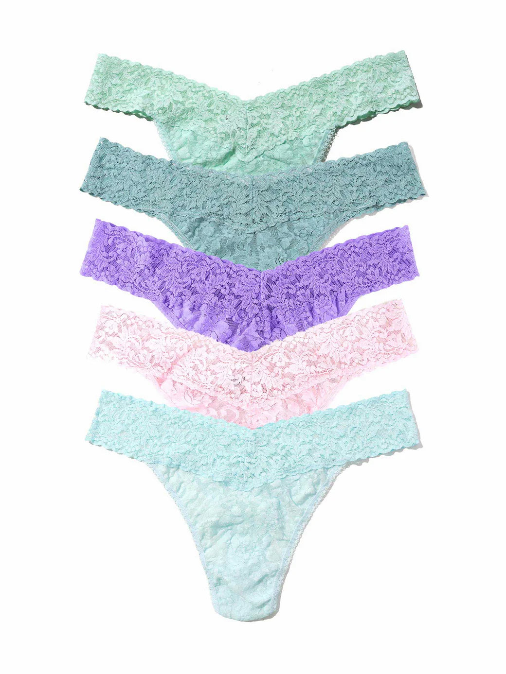 5 Original Rise Thongs in Floral Box - Hanky Panky