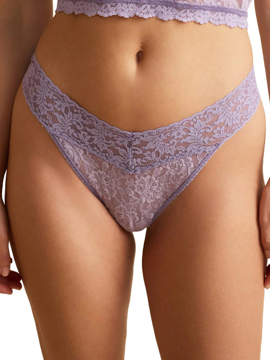 Original Rise Signature Lace Thong in Violet Daze - Hanky Panky