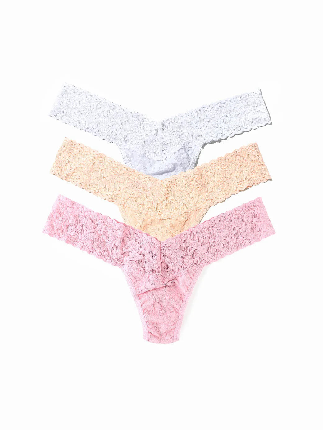 3 Low Rise Thongs in Floral Box - Hanky Panky