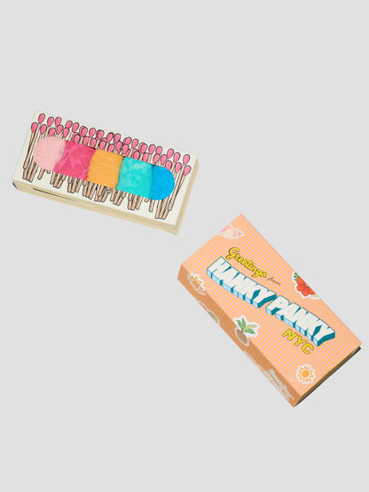 5 Original Rise Thongs in Rosewater Pink, Sugar Rush Pink, Ginger Shot, Seafoam Blue, Fiji Blue - Hanky Panky
