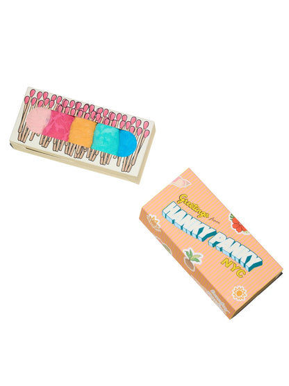 5 Original Rise Thongs in Rosewater Pink, Sugar Rush Pink, Ginger Shot, Seafoam Blue, Fiji Blue - Hanky Panky