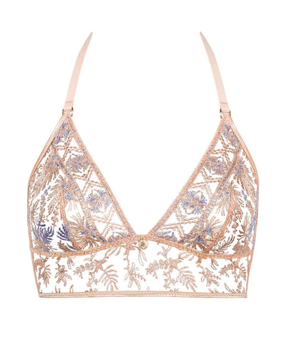 Sound Of Heart Triangle Bralette In Lavender Aura - Aubade