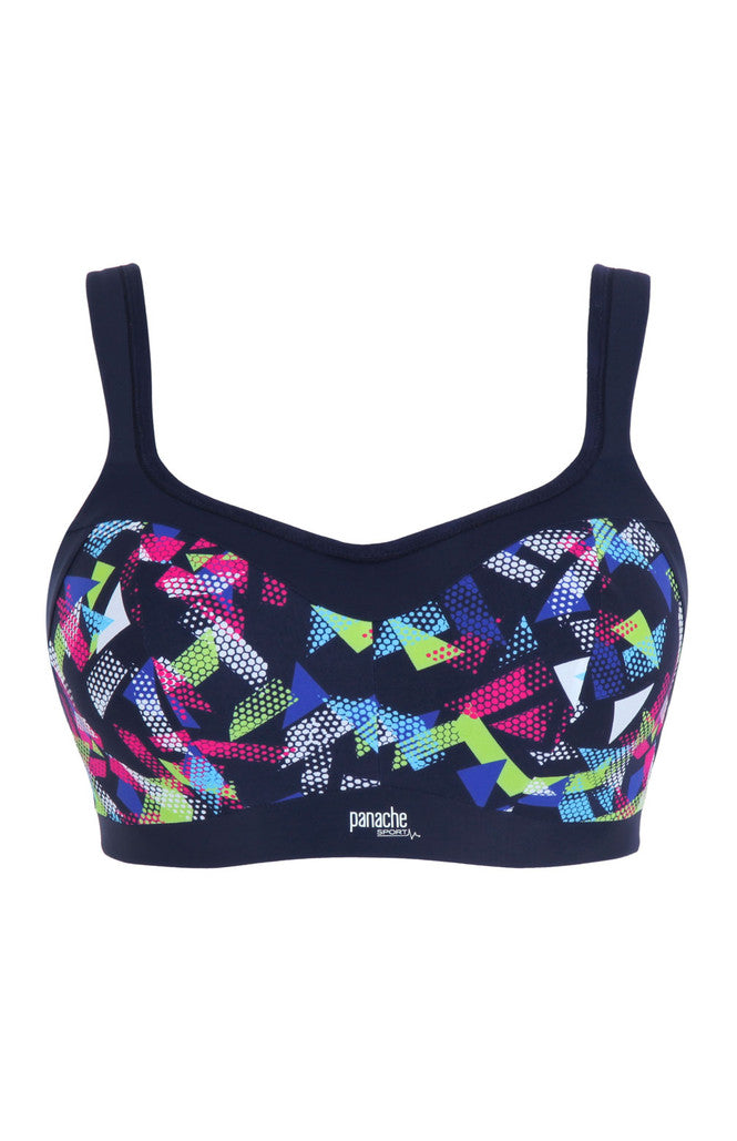 Wired Sports Bra In Graphic Print - Panache