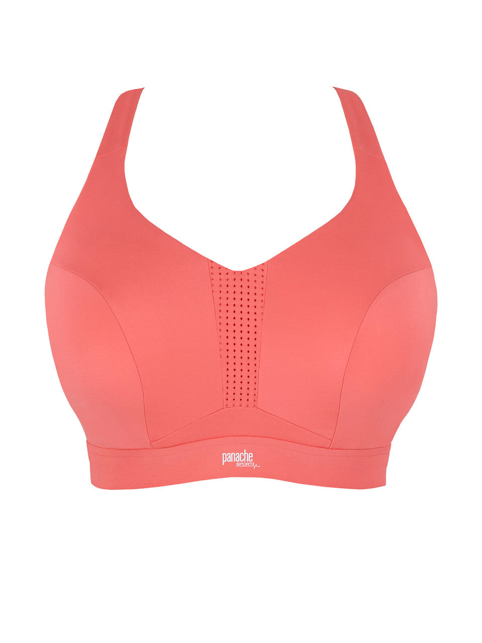 Endurance Non Padded Wired Sports Bra in Grapefruit - Panache