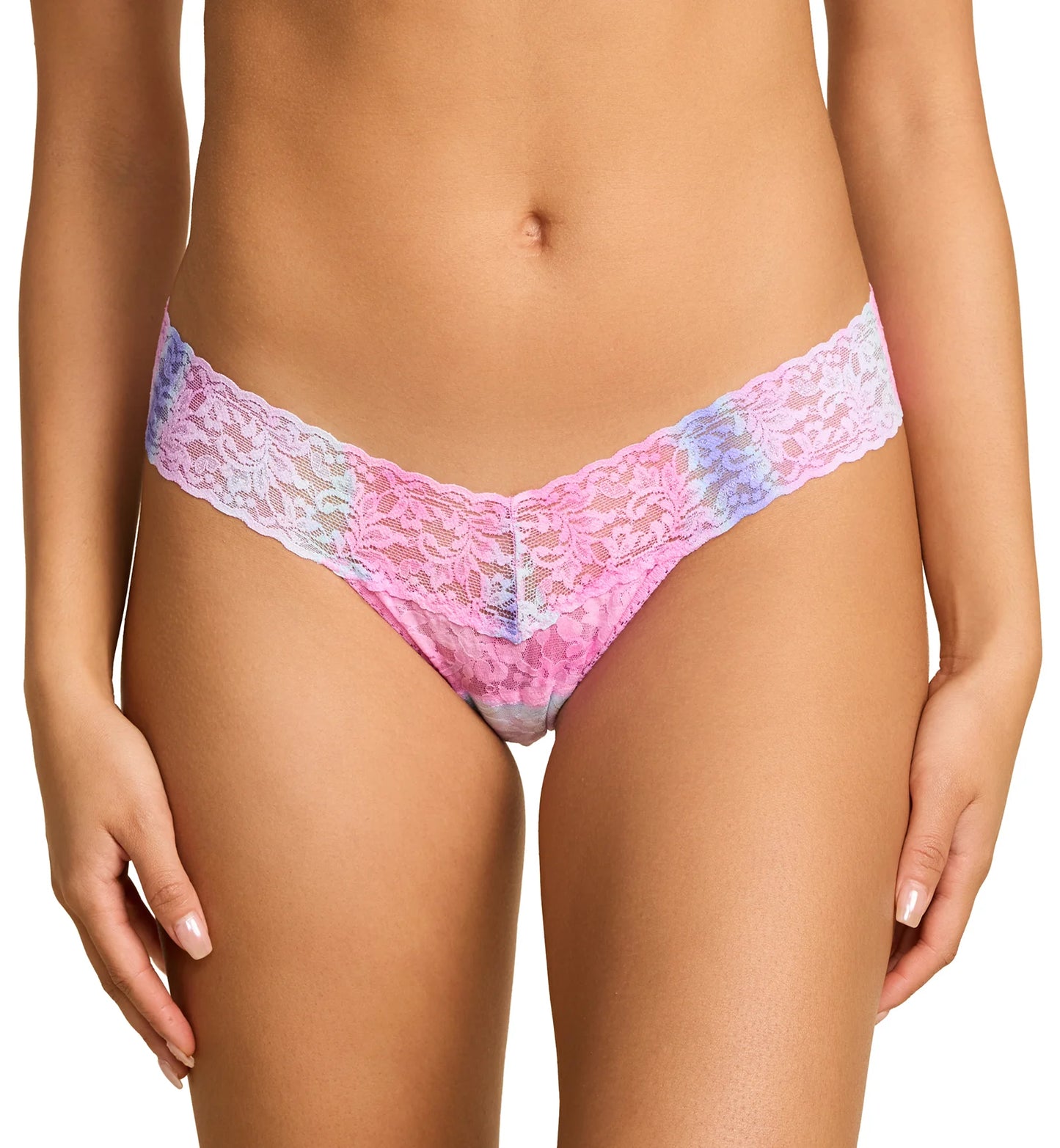 Low Rise Signature Lace Thong In Rem - Hanky Panky